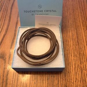 Touchstone Crystal by Swarovski Mocha Crystal Wrap Bracelet